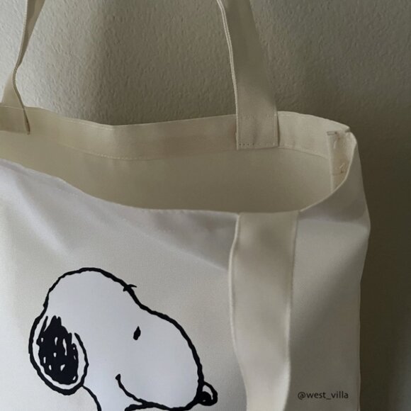Snoopy Peanuts Classic Reusable Canvas Shopping Daily Gift Tote Bag - Picture 4 of 5